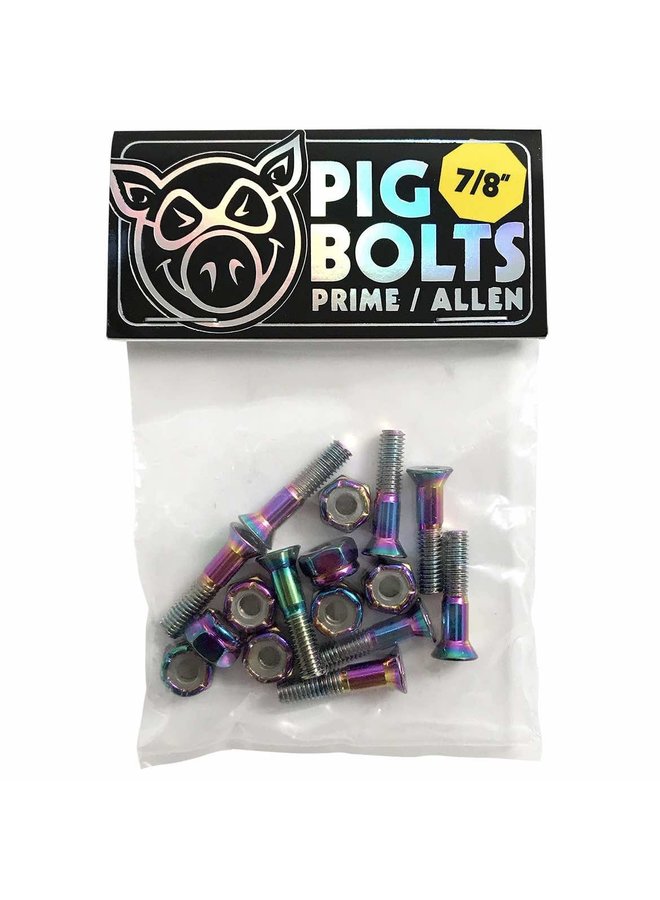 Pig Hardware set - Prime Bolts - Holographic - 7/8" Allen