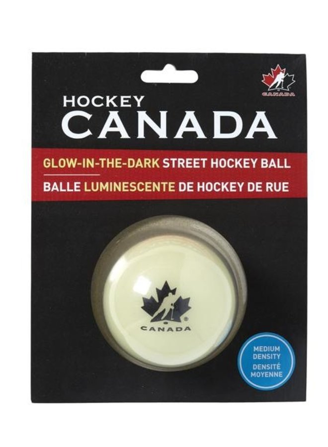 TEAM CANADA STREET HOCKEY GLOW IN THE DARK BALL