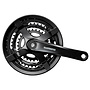 SHIMANO FRONT CHAINWHEEL, FC-TY501, FOR REAR 6/7/8-SPEED, 175MM, 42X34X24T W/CHAIN GUARD, W/CRANK FIXING BOLT, BLACK