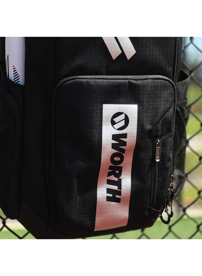 WORTH PRO SLO-PITCH BACKPACK BLACK