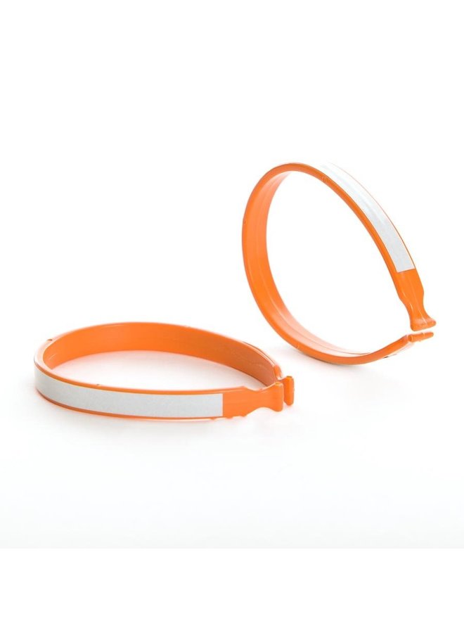 EVO, Plastic Pant Clip With Reflective Stripe, Orange