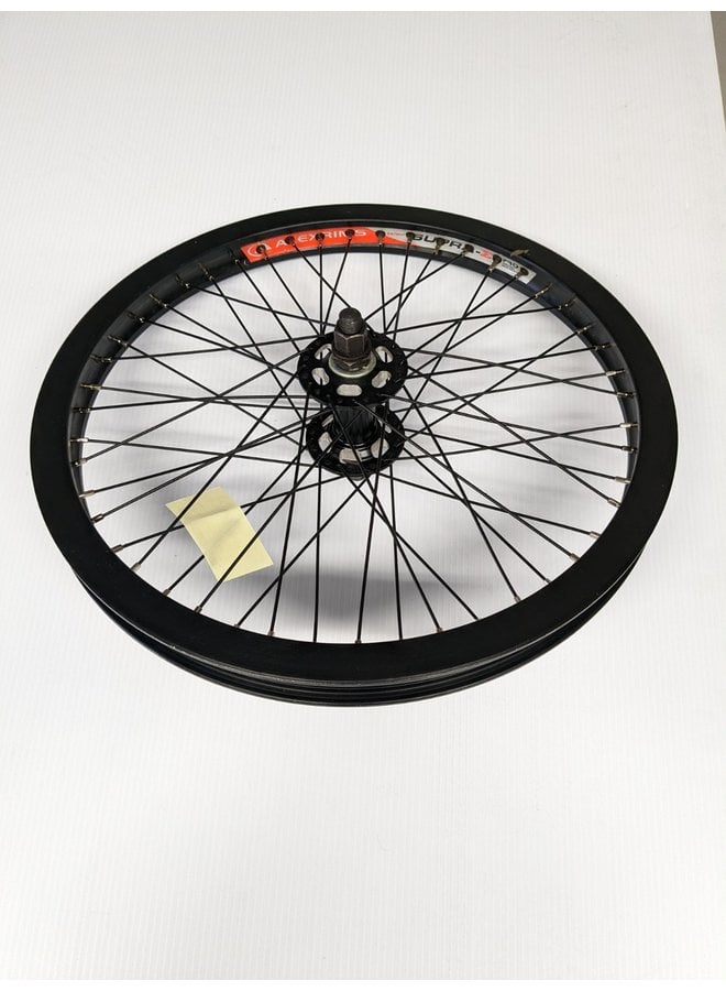 Alex Supra E 20" Wheel - Mid-School BMX - Triple wall Front 14mm - All Black