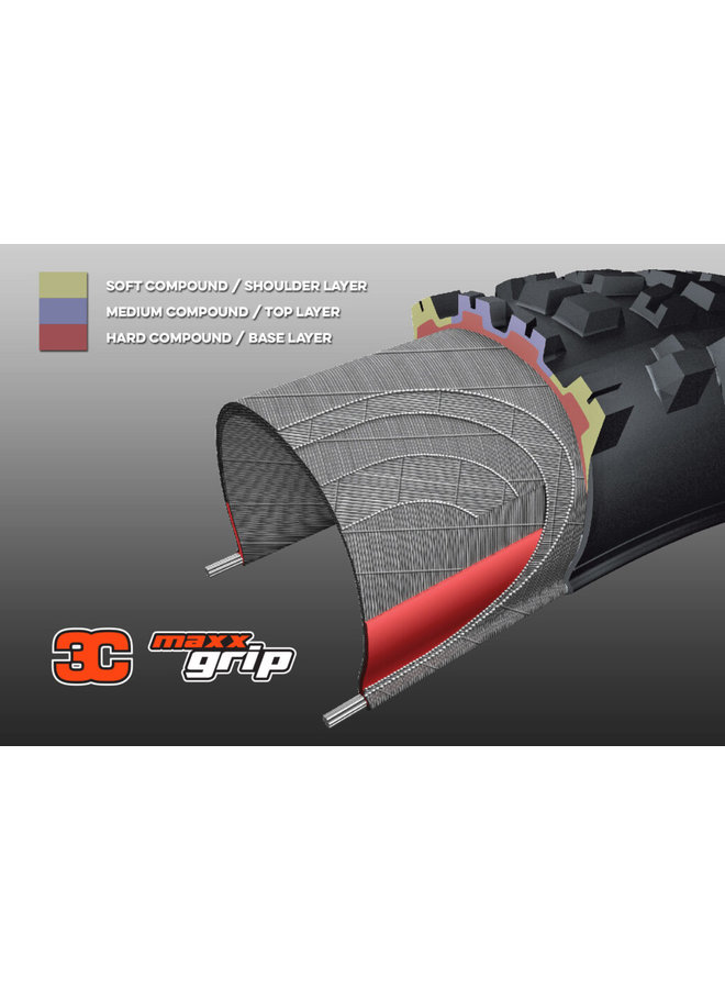 MAXXIS TIRE MOUNTAIN ASSEGAI 29X2.5 F120 3C MAXXGRIP EXO+ TR WT