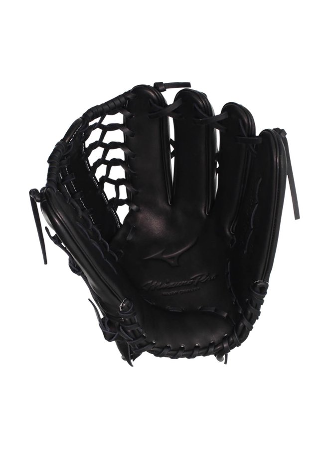 MIZUNO PRO 12.75 SOFT BALL GLOVE BLACK SILVER RHT