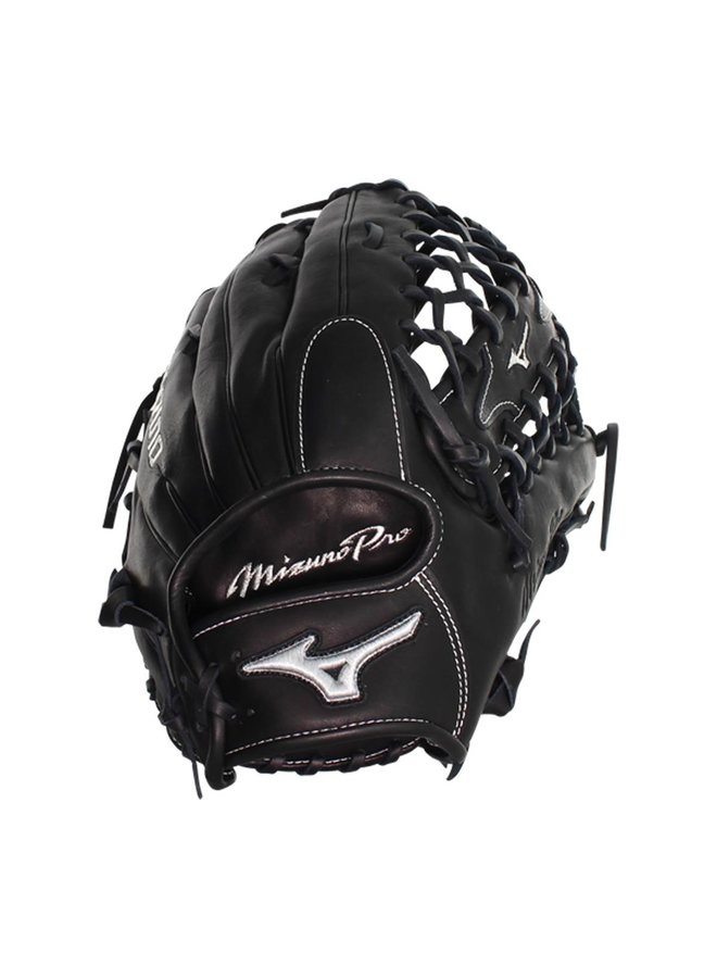 MIZUNO PRO 12.75 SOFT BALL GLOVE BLACK SILVER RHT