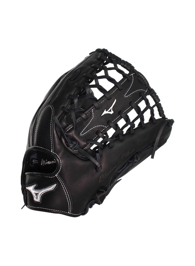 MIZUNO PRO 12.75 SOFT BALL GLOVE BLACK SILVER RHT