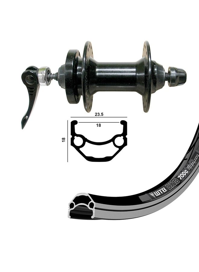 Wheel Shop, WTB DX18, Wheel, Rear, 27.5'' / 584, Holes 36, QR, 135mm