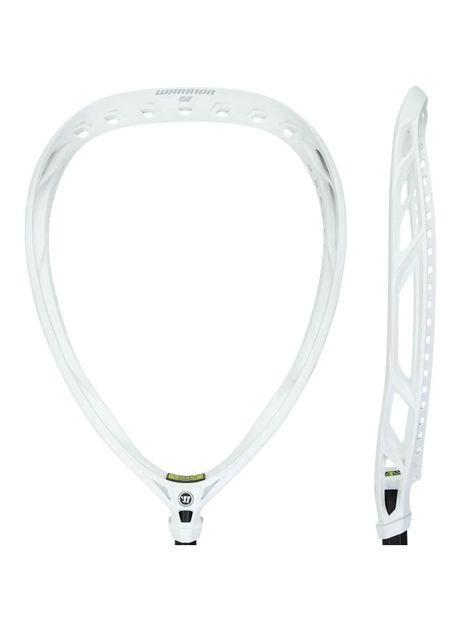 WARRIOR NEMESIS QS UNSTRUNG LACROSSE HEAD GOALIE WHITE