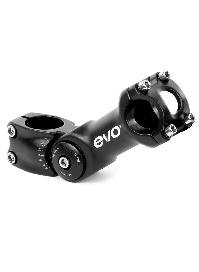 EVO, Compact, Stem, Diameter: 31.8mm, Length: 95mm, Steerer: 1-1/8'', Black