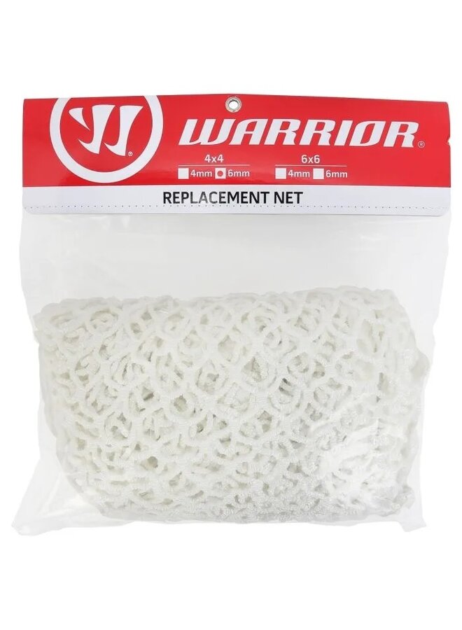 WARRIOR LACROSSE NET 4 X 4 BOX GOAL 6MM REPLACEMENT NETTING