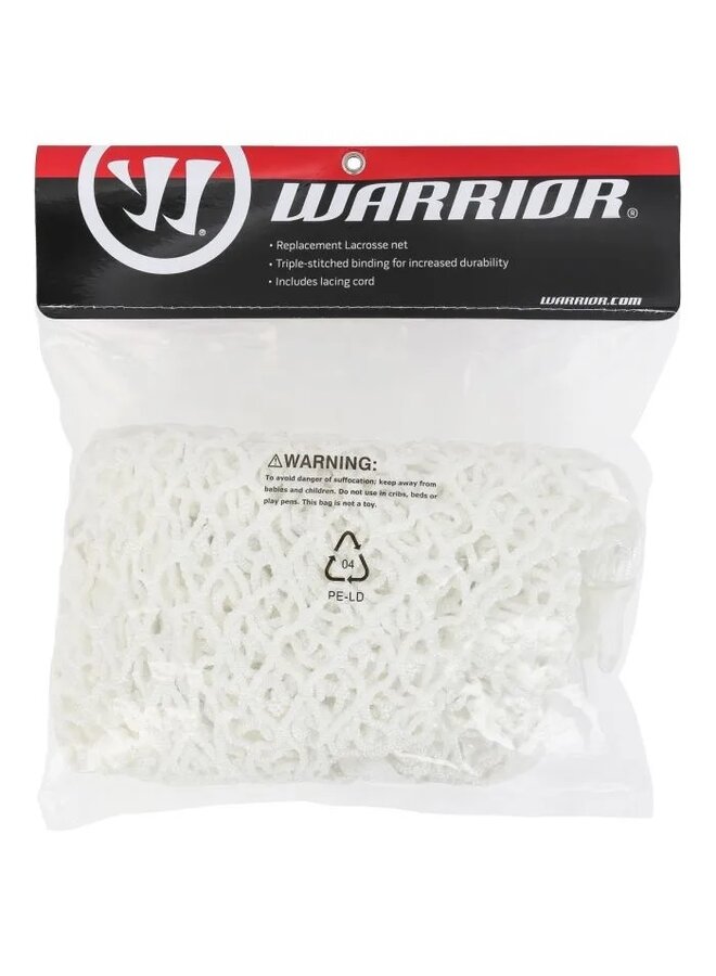 WARRIOR LACROSSE NET 4 X 4 BOX GOAL 6MM REPLACEMENT NETTING