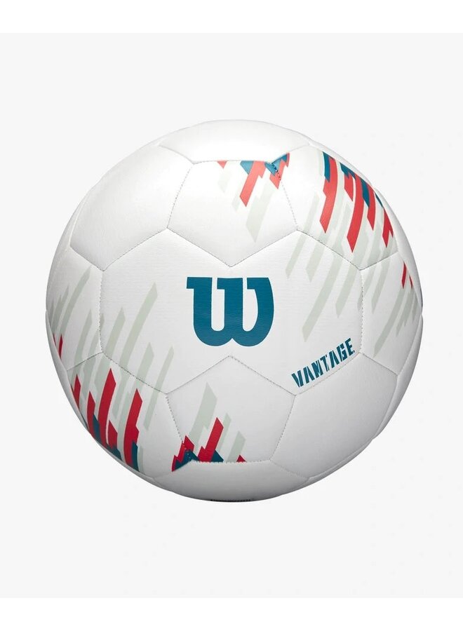 WILSON NCAA VANTAGE WHITE /TEAL SOCCER BALL SZ 5