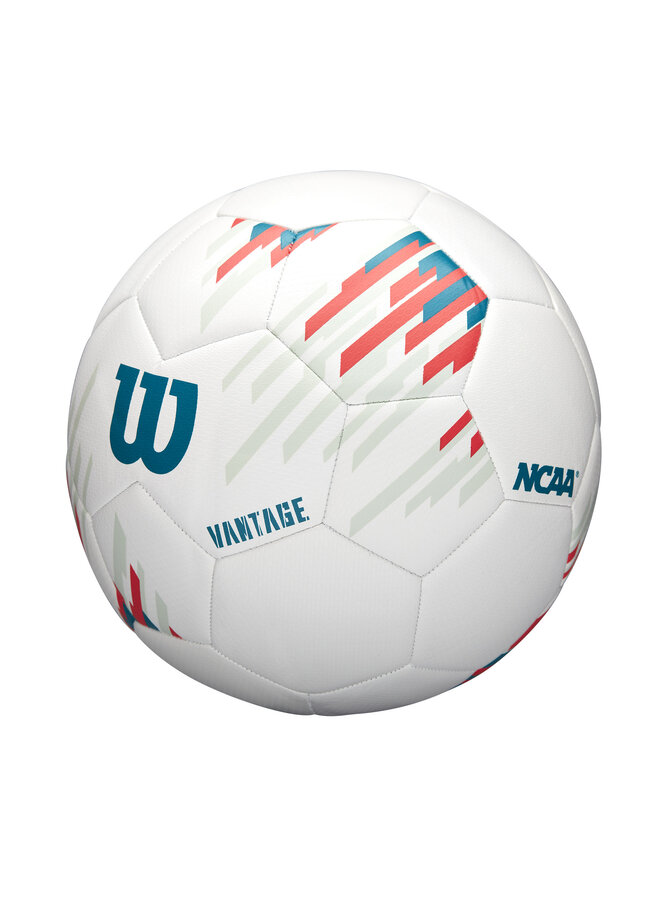 WILSON NCAA VANTAGE WHITE /TEAL SOCCER BALL SZ 5