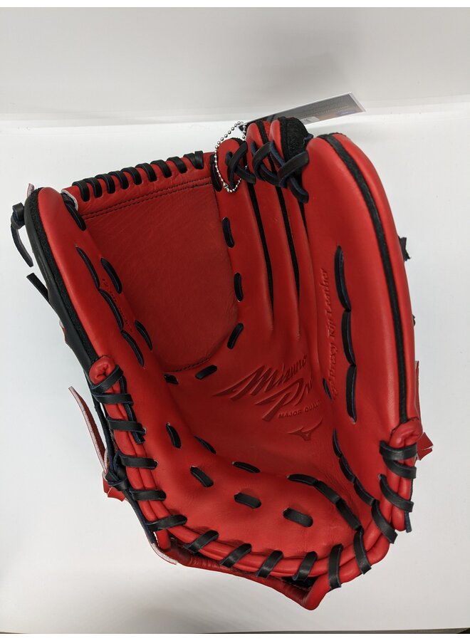 MIZUNO PRO LTD BALL GLOVE MADE IN HAGA JAPAN RED-BLACK 12" RHT