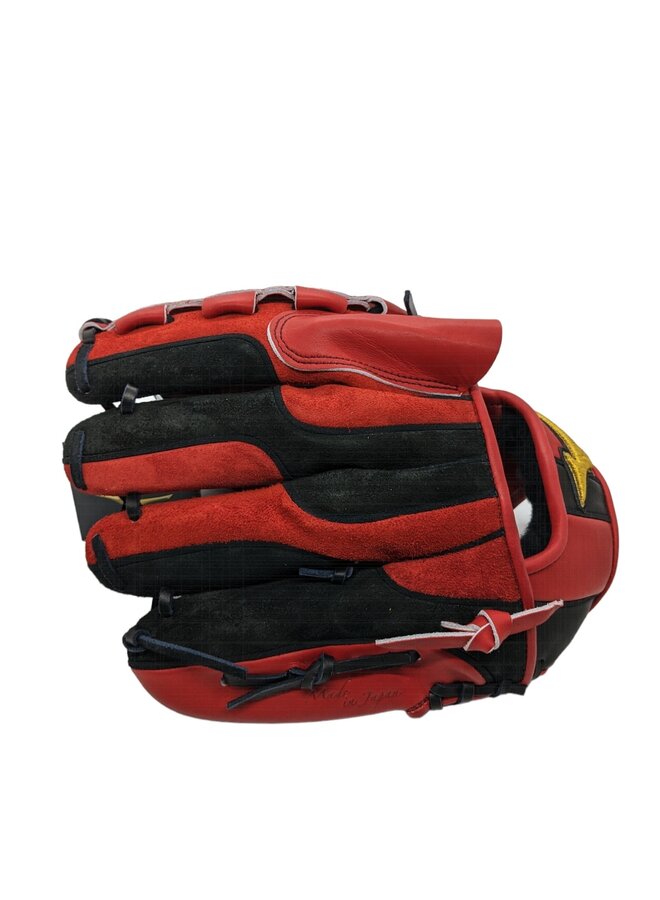 MIZUNO PRO LTD BALL GLOVE MADE IN HAGA JAPAN RED-BLACK 12" RHT