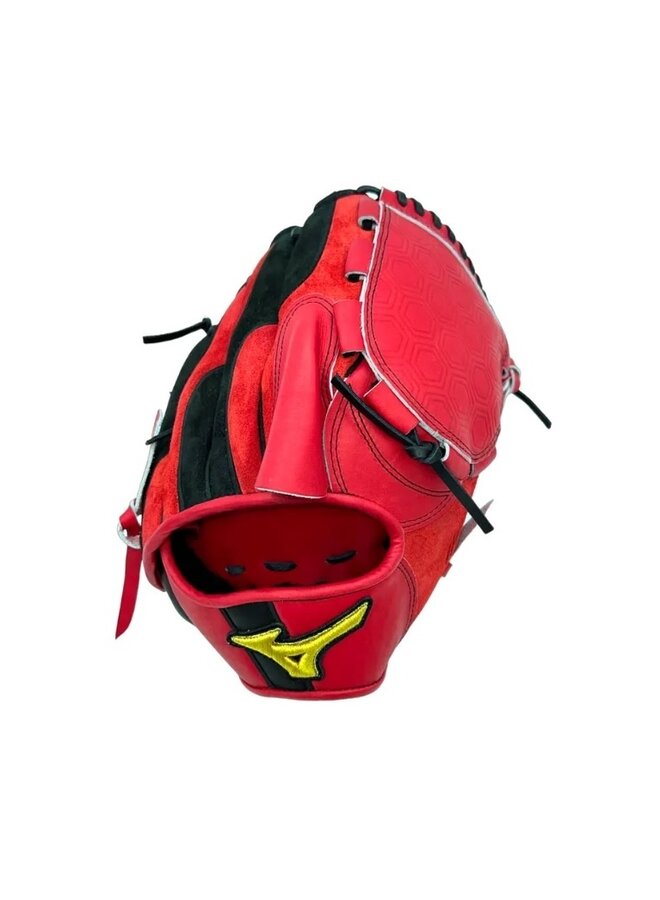 MIZUNO PRO LTD BALL GLOVE MADE IN HAGA JAPAN RED-BLACK 12" RHT