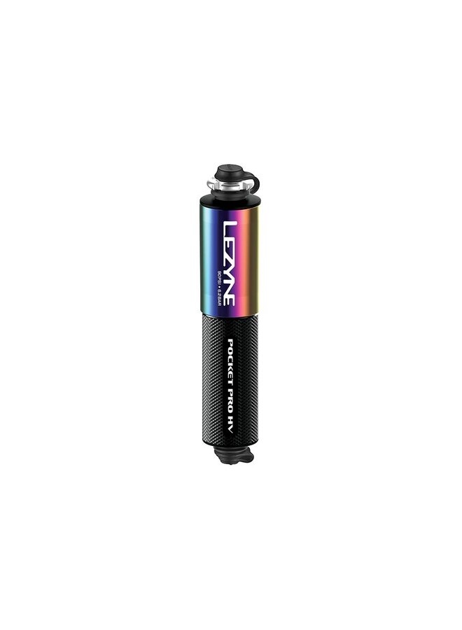 Lezyne, Pocket Drive HV, Pump, 147mm, 90psi, ABS flip chuck, Multicolor