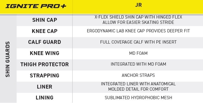 bauer shin pads