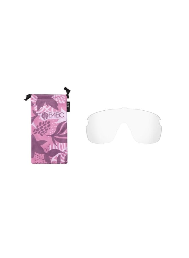 Smith Glasses Bobcat B4BC Chalk Rose ChromaPop Rose Gold Mirror/Clear