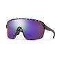 Smith Glasses Bobcat Matte Black Marble ChromaPop Violet Mirror/Clear