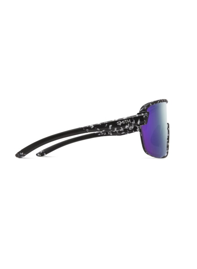 Smith Glasses Bobcat Matte Black Marble ChromaPop Violet Mirror/Clear