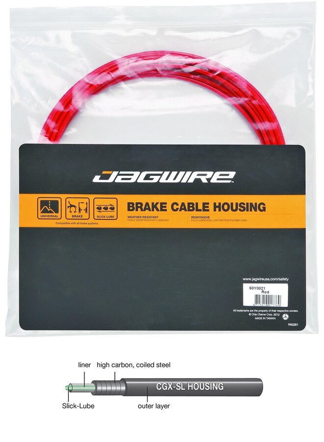 JAGWIRE SPT CGX-SL BRAKE OUT 10M RED