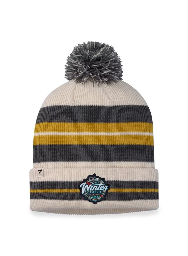 Winter Classic Beanie Cuff with Pom Vegas Golden Knights