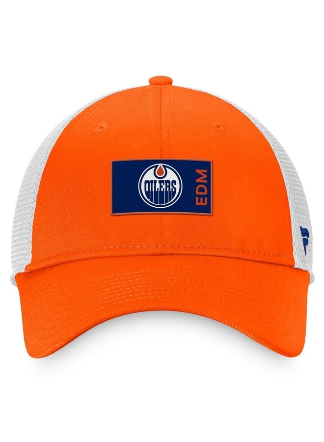 FANATICS NHL AUTHENTIC PRO RINK STRUCTURED HAT  OILERS SNAPBACK
