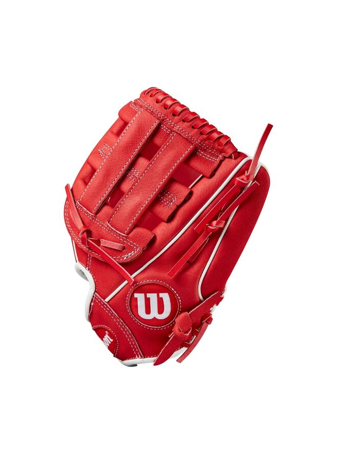 WILSON A450 BALL GLOVE 11" RED - WHITE RHT