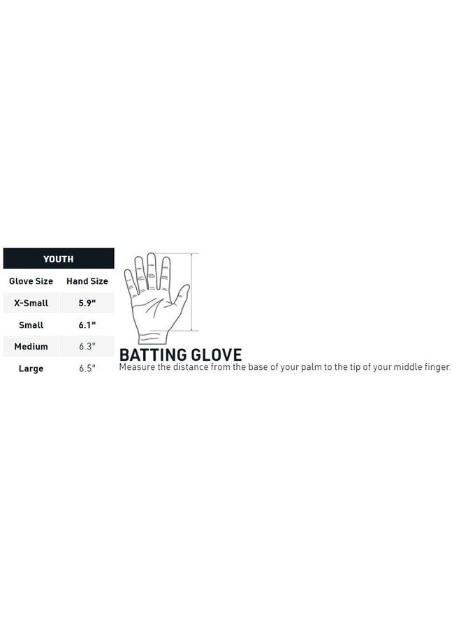 EVOSHIELD DAZE BATTING GLOVE YOUTH