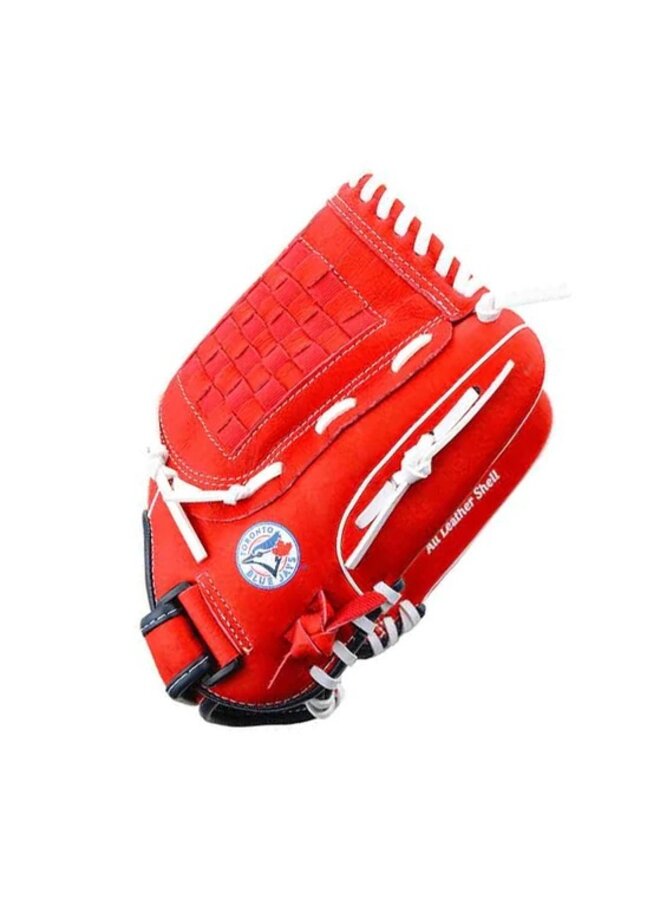 2024 RAWLINGS "SURE CATCH" YOUTH SERIES BASEBALL GLOVE - TORONTO BLUE JAYS 12" RHT - RED