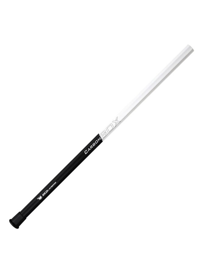 ECD CARBON BOX LACROSSE SHAFT BLACK/WHITE 30"