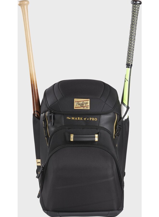 2024 RAWLINGS GOLD COLLECTION PLAYERS BACKPACK BLACK