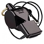 FOX 40 PEARL SAFETY WHISTLE WITH LANYARD BLACK