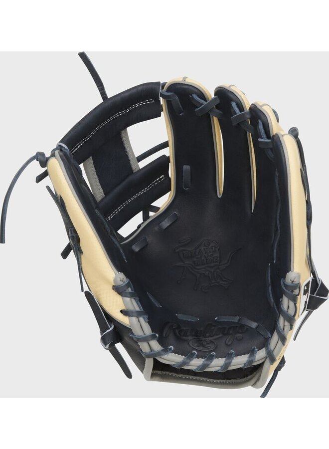 2024 Rawlings HOH Color Sync 8 11.5" Infield Baseball Glove Black/Navy RHT