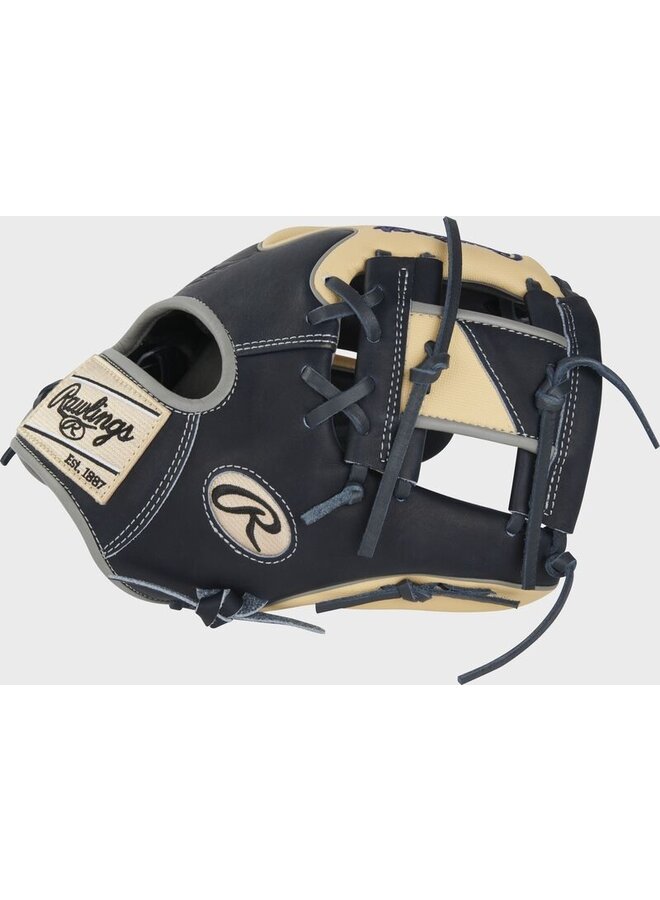 2024 Rawlings HOH Color Sync 8 11.5" Infield Baseball Glove Black/Navy RHT