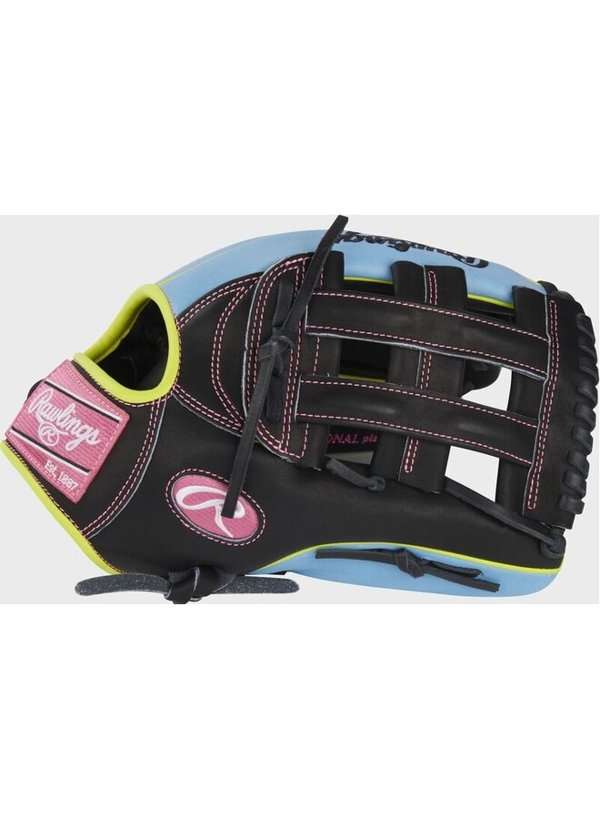 2024 Rawlings HOH Color Sync 8 12.75" Outfield Baseball Glove Black/Blue LHT