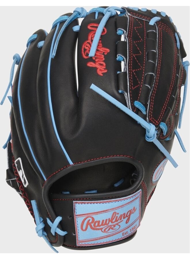 2024 Rawlings HOH Color Sync 8 11.75" Infield Baseball Glove Black/Blue LHT