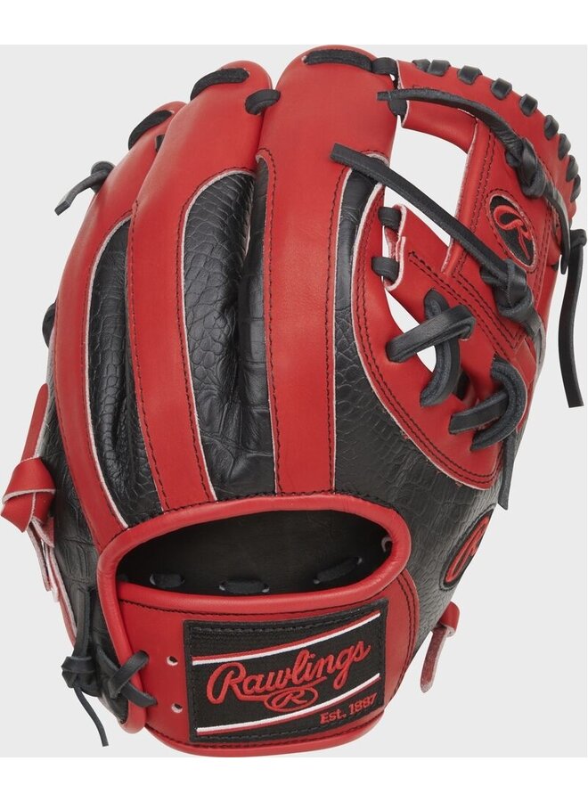 2024 Rawlings HOH Color Sync 8 11.5" Infield Baseball Glove Black/Red RHT