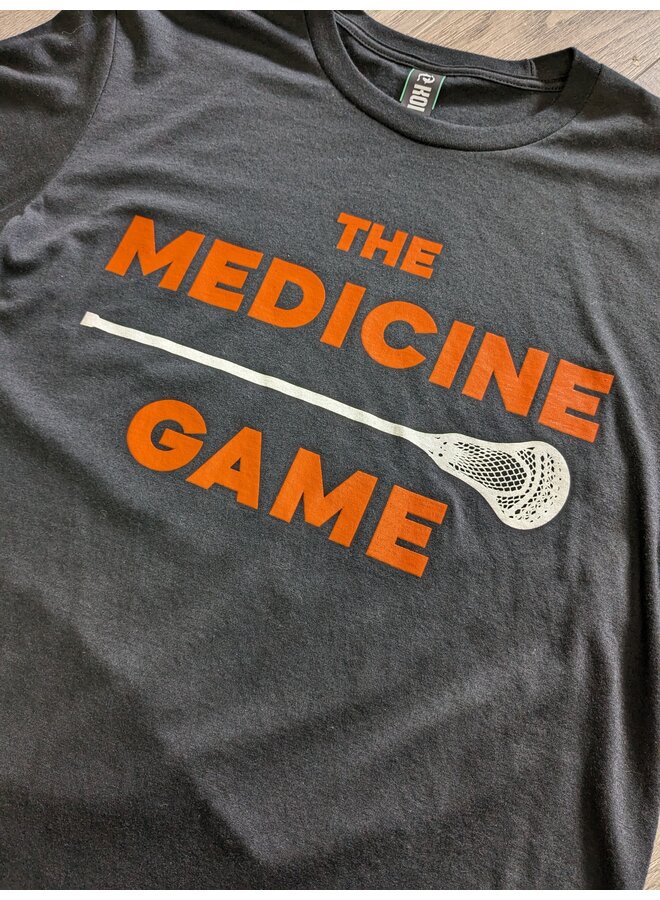 THE MEDICINE GAME LACROSSE T-SHIRT AD