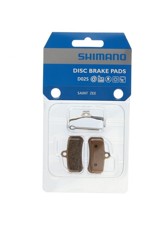 Shimano, D-Type, Disc Brake Pads, Shape: Shimano D-Type/H-Type, Metallic, Pair, IBPD02SMXA
