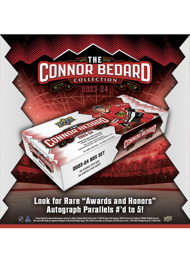 2023-2024 UPPER DECK THE CONNOR BEDARD COLLECTION 26 CARDS PER BOX