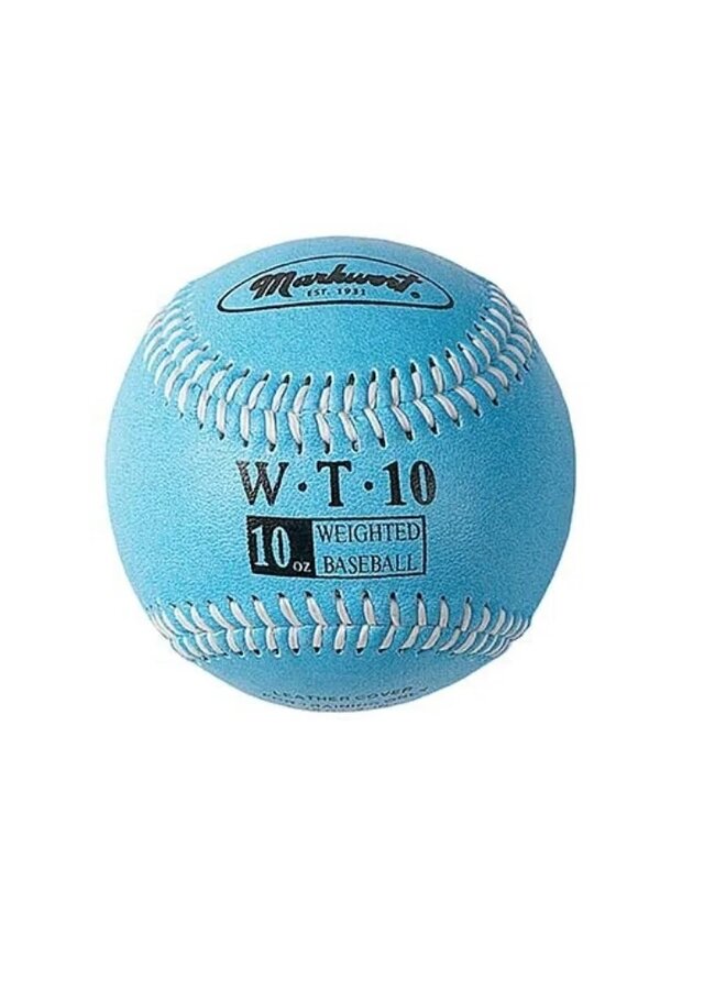 Markwort Weighted Synthetic Leather Baseball - 10oz Col. Blue