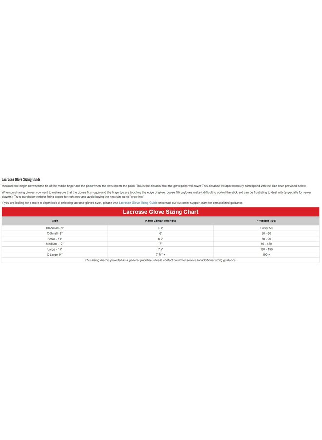 EPOCH INTEGRA ELITE II LACROSSE GLOVE
