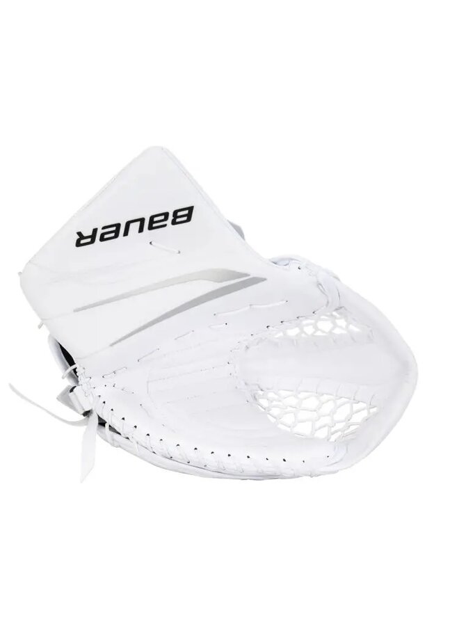 BAUER VAPOR V90 SENIOR REGULAR GOALIE CATCHER - WHT