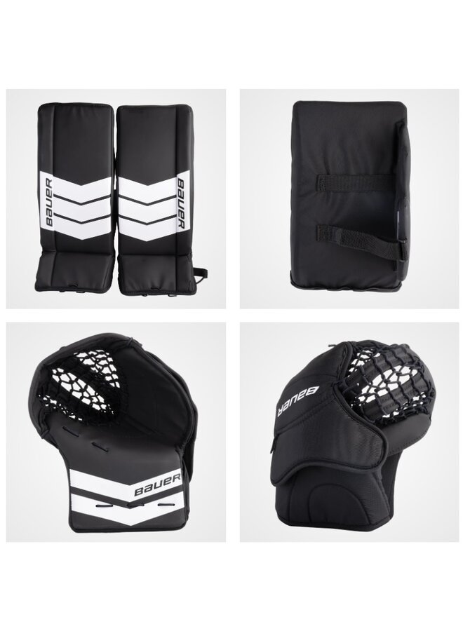 S24 BAUER LEARN TO SAVE GOAL SET-22,XS/S,BLK