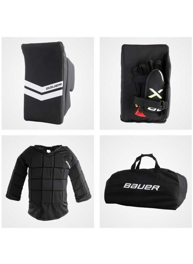 S24 BAUER LEARN TO SAVE GOAL SET-22,XS/S,BLK