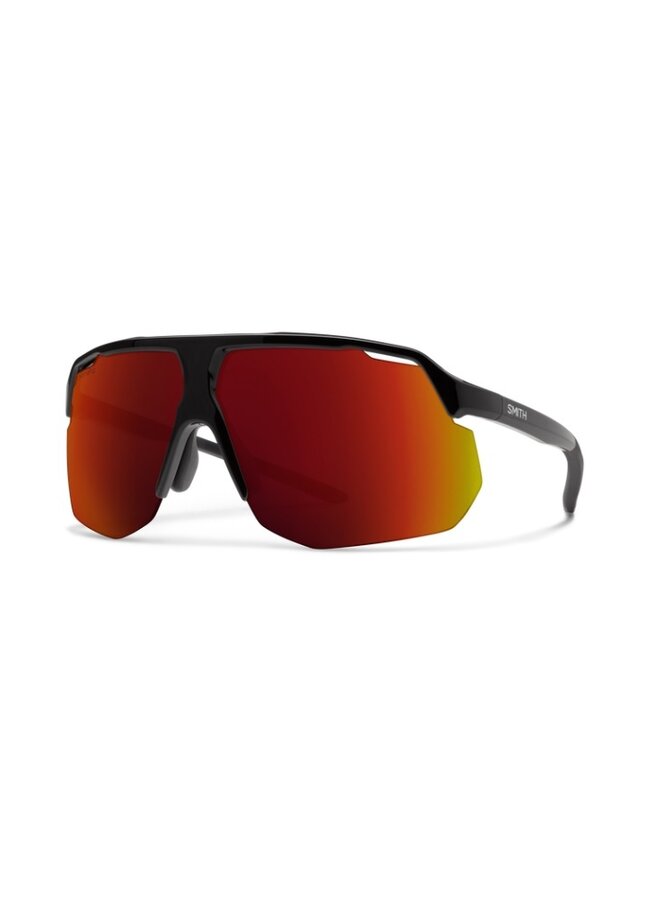 Smith Glasses Motive | Black | ChromaPop Red Mirror