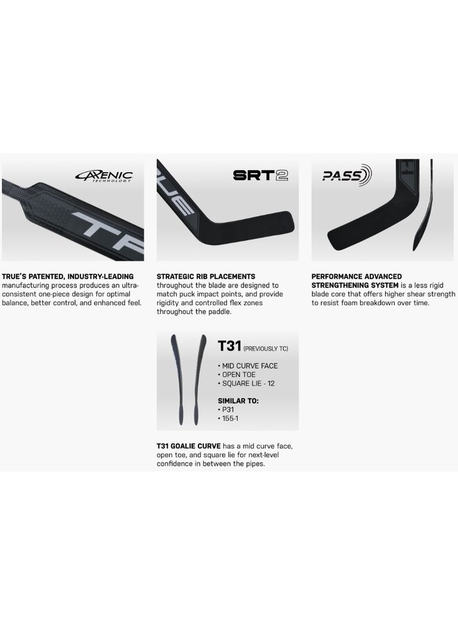 2024 TRUE GSTK HZRDUS 5X4 SR GOALIE STICK
