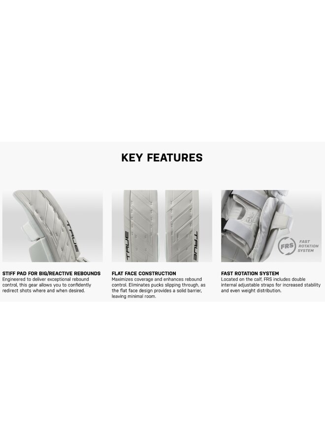 2024 TRUE GP HZRDUS 7X4 INTR GOALIE PADS